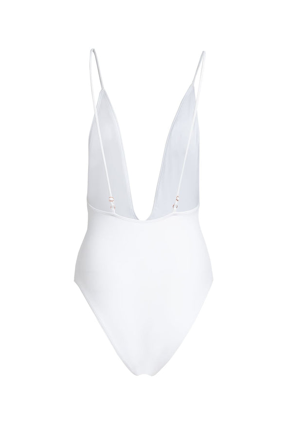 Essential ECO Plunge One Piece - White